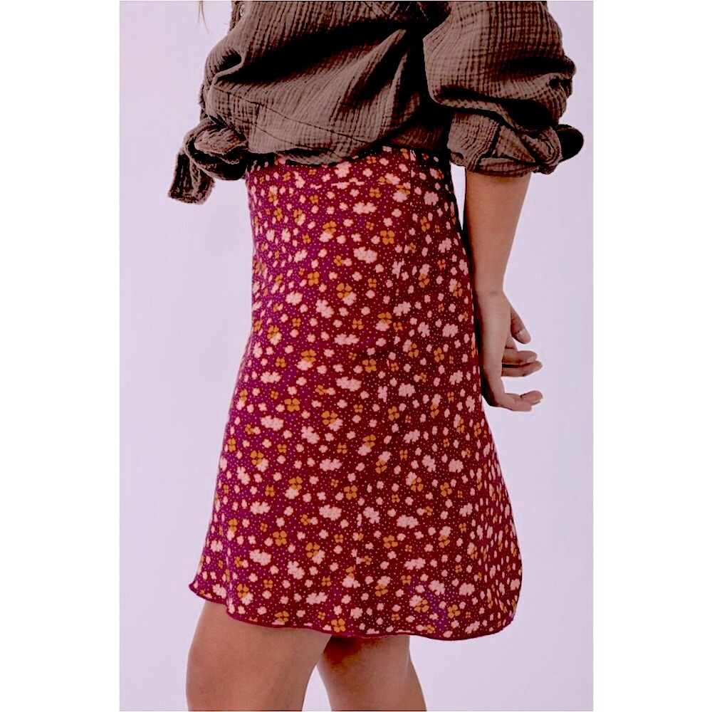 Free People IRL Floral Skirt NWOT - Picture 3 of 8